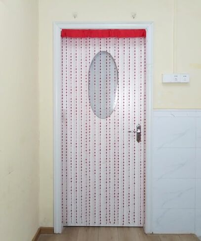 AVE Splited Startain Mostainways Acrylic Hanging Door Beads String Stertains Tassel Room Divider Decord Decore for Doorwway Window Room Wedding 050-F-G (39 × 76.8 Inch) (Coffee) in Kuwait