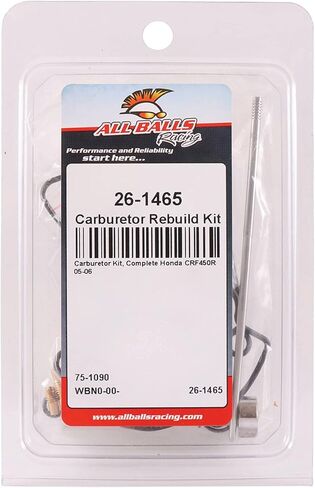 All Balls Racing Carburetor Rebuild Kit 26-1465 Compatible With/Replacement For Honda CRF450R 2005-2006 in Saudi Arabia