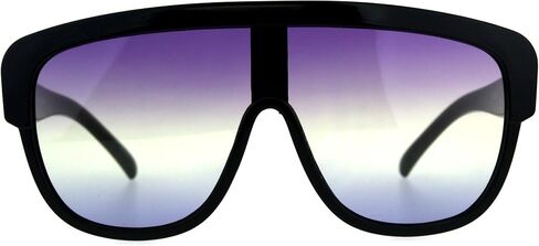 Oversized Sunglasses Arched Top Futuristic Shield Frame Gradient Lens UV400 in Saudi Arabia
