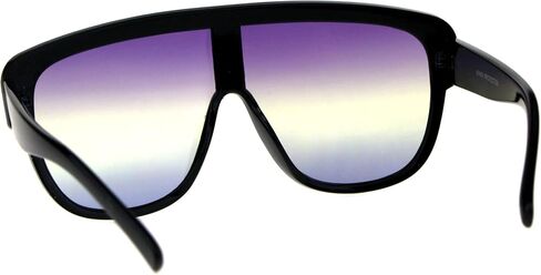 Oversized Sunglasses Arched Top Futuristic Shield Frame Gradient Lens UV400 in Saudi Arabia