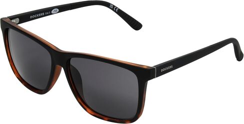 DOCKERS Men's ABEL Sunglasses Way, Black/Tortoise, 56.9mm in Saudi Arabia