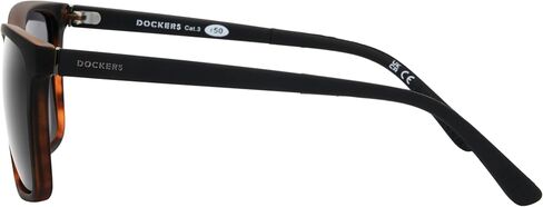 DOCKERS Men's ABEL Sunglasses Way, Black/Tortoise, 56.9mm in Saudi Arabia