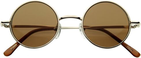 zeroUV Small Retro-Vintage Style Lennon Inspired Round Metal Circle Sunglasses in Saudi Arabia