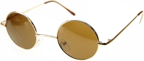 zeroUV Small Retro-Vintage Style Lennon Inspired Round Metal Circle Sunglasses in Saudi Arabia