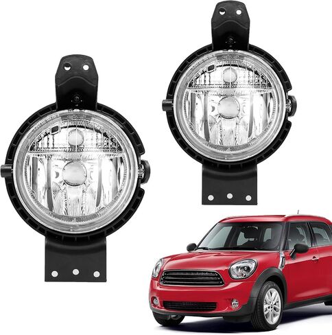 TOPUS Pair Fog Lights for 2011-2016 Mini Cooper Countryman Paceman R60 R61 Front Bumper Fog Lamp W/O BULBS Left Driver & Right Passenger Side Clear Lens OEM Replacement 63179802163,faros antiniebla in Saudi Arabia