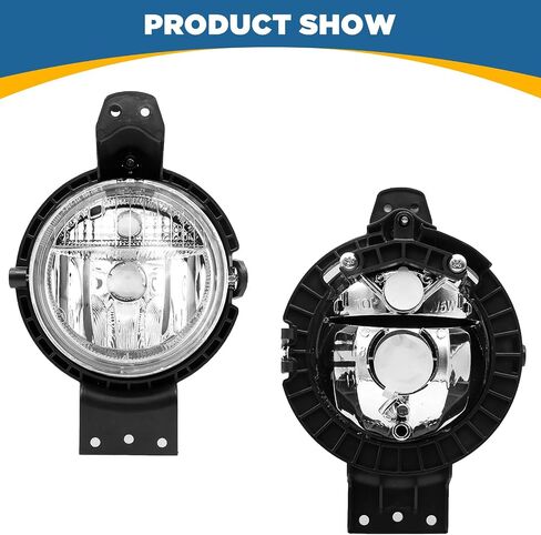 TOPUS Pair Fog Lights for 2011-2016 Mini Cooper Countryman Paceman R60 R61 Front Bumper Fog Lamp W/O BULBS Left Driver & Right Passenger Side Clear Lens OEM Replacement 63179802163,faros antiniebla in Saudi Arabia