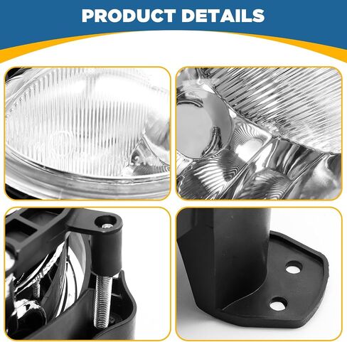 TOPUS Pair Fog Lights for 2011-2016 Mini Cooper Countryman Paceman R60 R61 Front Bumper Fog Lamp W/O BULBS Left Driver & Right Passenger Side Clear Lens OEM Replacement 63179802163,faros antiniebla in Saudi Arabia