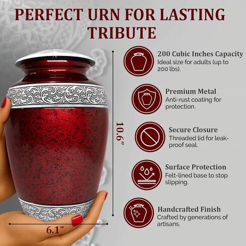Elegant Urns for Human Ashes Adult Man - Urn for Ashes for Women - Funeral Earns for Ash Adult Female & Male - Decorative Cremation Urn for Human Ash Men & Women - Keepsake Urns (Blue, Set of 5) in Kuwait
