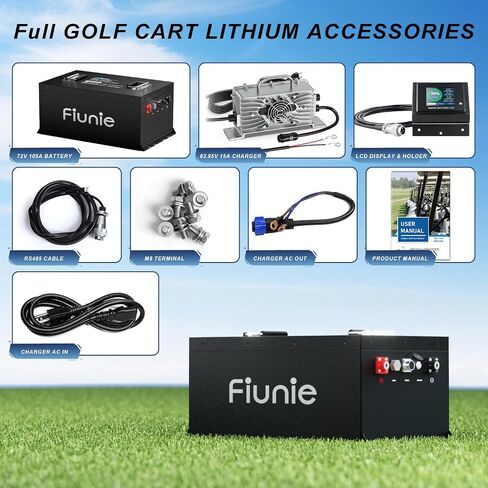 72V (73.6V) 105Ah Lithium Golf Cart Battery, 72V Lithium Battery, Peak Current 1000A with 200A Bluetooth BMS, Up to 8000+ Deep Cycles Perfect for Club cart, EZGO, YAMAHA, ICON, MOKE,STAR EV in Saudi Arabia