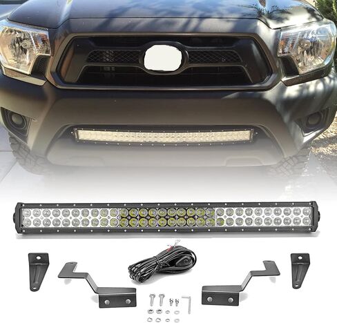 Dasen 32" 180W LED Light Bar & Front Hidden Bumper Grille Lighting Mount Brackets Control Wiring Kit Compatible with Toyota Tacoma 2016-2023 in Saudi Arabia