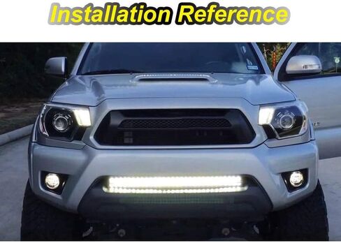 Dasen 32" 180W LED Light Bar & Front Hidden Bumper Grille Lighting Mount Brackets Control Wiring Kit Compatible with Toyota Tacoma 2016-2023 in Saudi Arabia
