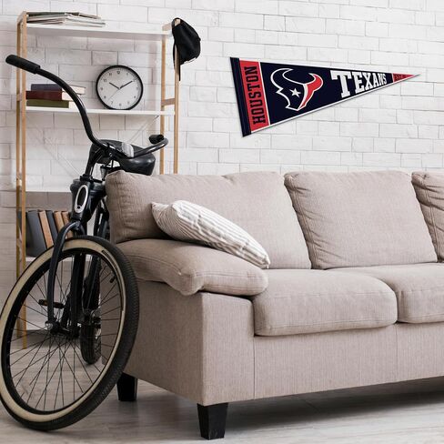 Rico Industries NFL Football Houston Texans Rally 12" x 30" Felt Wall Décor Pennant - Great for Home/Bed Room/Man Cave Décor in Saudi Arabia