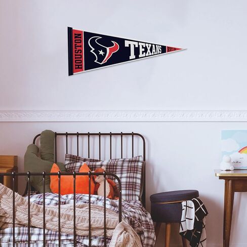 Rico Industries NFL Football Houston Texans Rally 12" x 30" Felt Wall Décor Pennant - Great for Home/Bed Room/Man Cave Décor in Saudi Arabia