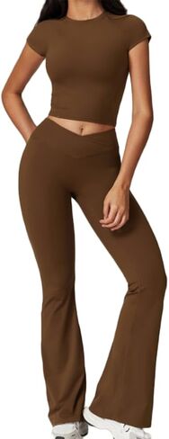 Women Yoga Fitness Gym Clothing Yoga Active Wear Set Breathable 2 Piece in Saudi Arabia