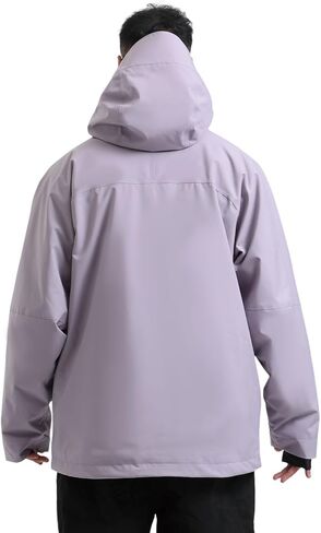 IMPHUT رجل على الجليد سترة فضفاض المرأة سترة تزلج معزولة مقاوم للماء يندبروف الثلوج ملابس خارجية الشتاء معطف مقنع in Kuwait