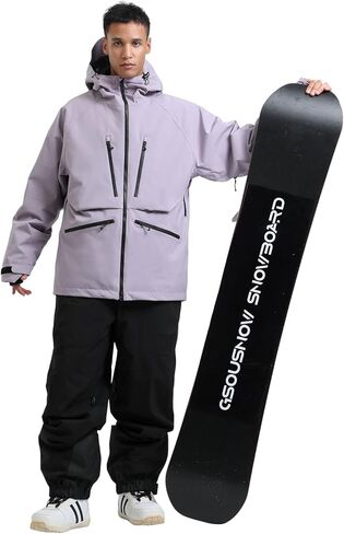 IMPHUT رجل على الجليد سترة فضفاض المرأة سترة تزلج معزولة مقاوم للماء يندبروف الثلوج ملابس خارجية الشتاء معطف مقنع in Kuwait