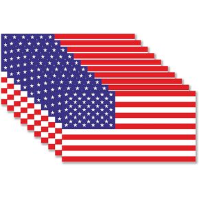 عبوتان من ملصقات الفينيل ذات العلم الأمريكي - مقاس 6 × 3 بوصات - مجموعة ملصقات علم الولايات المتحدة الأمريكية للسيارات والشاحنات وأجهزة الكمبيوتر وملصق الحائط والنوافذ، ملصقات لأجهزة الكمبيوتر المحمول، ملصقات لاصقة مقاومة للماء in Kuwait