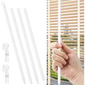 Cabilock Detachable Blind Rods Wand Vertical Replacement with Hook,46Blinds Handle Replacement Long Window Blind Opener Stick Tilt Rod in Kuwait
