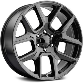 RAM 1500 Custom Wheel - 22x9, 18 Offset, 5x139.7 Bolt Pattern, 77.8mm Hub - Gloss Black Rim in Saudi Arabia