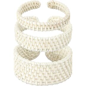 3 أجهزة كمبيوتر مثقبة خشبية مضفر راتان سوار الكفة المتمثلة in Kuwait