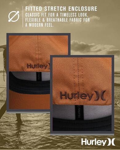 قبعة البيسبول للرجال في Hurley-فاتورة منحنية سريعة الجفاف تم تركيبها قبعات البيسبول للرجال (الأحجام: S-XL) in Kuwait