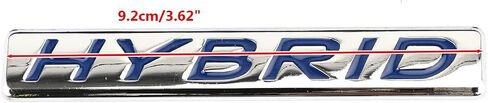 1Pc Hybrid Auto Sticker Hybrid Logo Emblem Refitting Badge Decal for fit All Cars (Chrome Blue) in Saudi Arabia