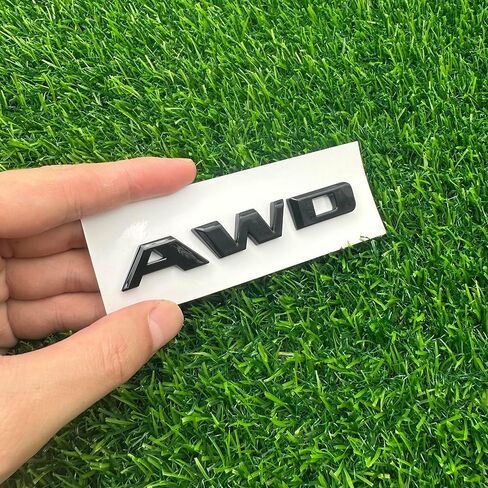 Rear Tailgate Emblem Nameplate 3D Letter Badge Replacement for 2016-2024 84604285 "AWD 1Pc (Gloss Black) in Kuwait