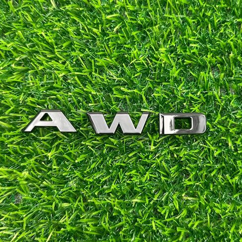 Rear Tailgate Emblem Nameplate 3D Letter Badge Replacement for 2016-2024 84604285 "AWD 1Pc (Gloss Black) in Kuwait