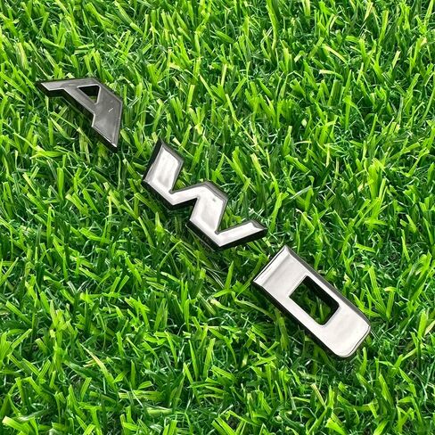 Rear Tailgate Emblem Nameplate 3D Letter Badge Replacement for 2016-2024 84604285 "AWD 1Pc (Gloss Black) in Kuwait