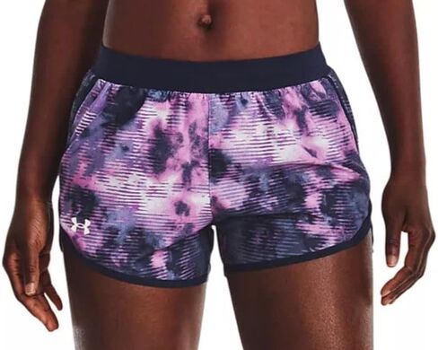 Under Armour Fly by 2.0 Printed Shorts Midnight Navy/Jellyfish/Reflective MD (US 8-10) 4 in Saudi Arabia