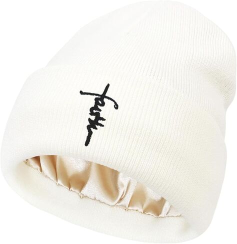 ساتان مبطنة قبعة قبعة قبعة للنساء الرجال المطرزة قبعة القبعة حرير بطانة بيني القبعات الشتوية للنساء قبعة قبعة صغيرة in Kuwait