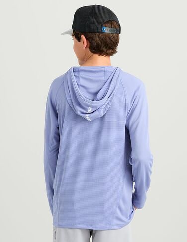HUK Boys' Icon Hoodie, Fishing Shirt with Sun Protection for Kids in Saudi Arabia