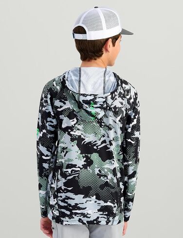 HUK Boys' Icon Hoodie, Fishing Shirt with Sun Protection for Kids in Saudi Arabia