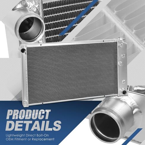 Auto Dynasty Full Aluminum Radiator Compatible with 1947-1954 Chevy Pickup Suburban L6 3-Row Cooling Radiator in Saudi Arabia