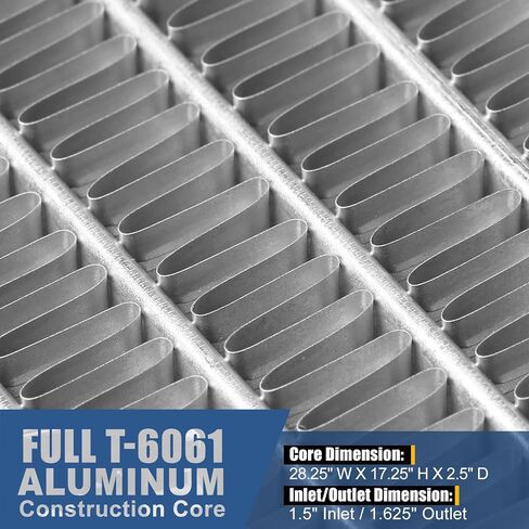Auto Dynasty Full Aluminum Radiator Compatible with 1947-1954 Chevy Pickup Suburban L6 3-Row Cooling Radiator in Saudi Arabia