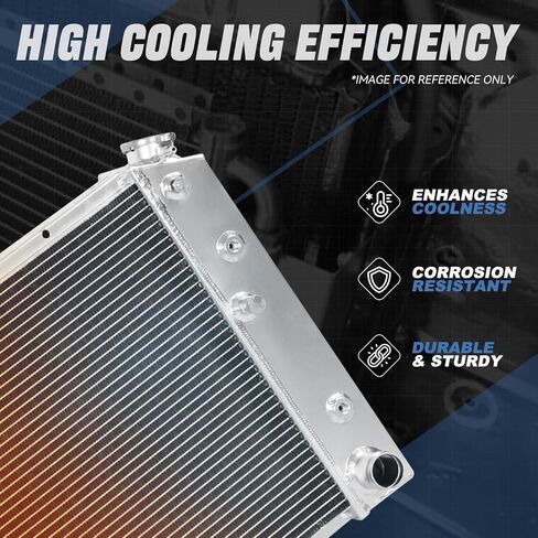 Auto Dynasty Full Aluminum Radiator Compatible with 1947-1954 Chevy Pickup Suburban L6 3-Row Cooling Radiator in Saudi Arabia