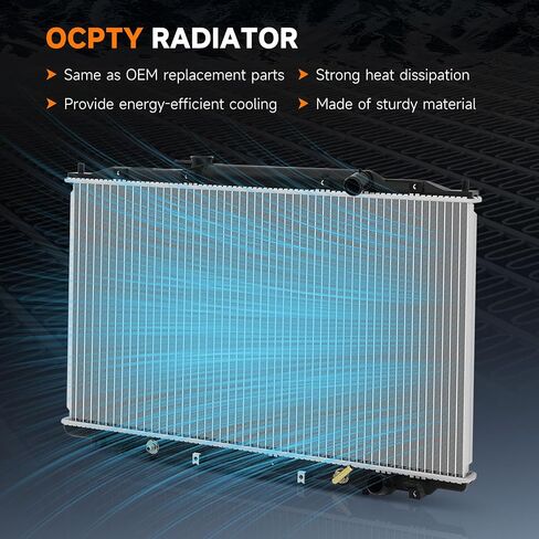 OCPTY 2806 الرادياتير FIT لهوندا أوديسي 3.5L ، 2005 2006 2007 2008 2008 2010 ، استبدل# CU2806،8012806،19010RGLA51 ، RA2806C ألومنيوم ألمنيوم in Saudi Arabia