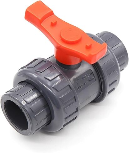 1PCS UPVC double-free ball valve PVC live ball valve DN15-DN100(DN25 Inner diameter 34mm) in Saudi Arabia