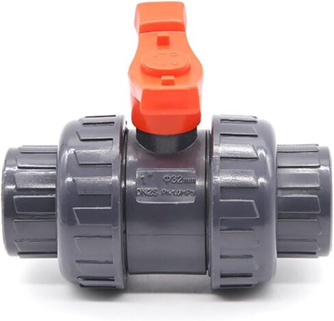 1PCS UPVC double-free ball valve PVC live ball valve DN15-DN100(DN25 Inner diameter 34mm) in Saudi Arabia