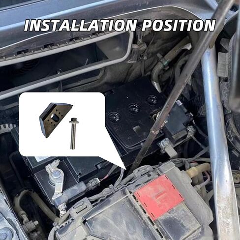 Base Clamp Car Battery Hold Down Kit, Car Accessories Battery Tie Down Bracket with Stainless Steel Bolt Kit, Compatible with Select Buick Chevy GM Models 14005061 (Type A) in Kuwait