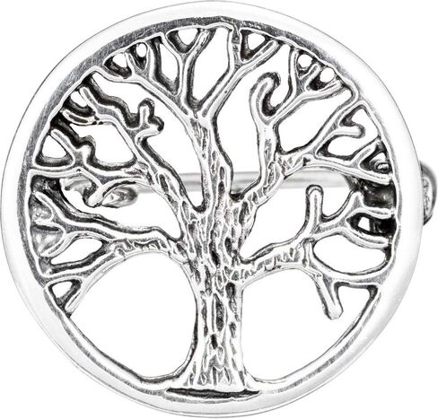Sterling Silver Tree of Life Brooch Irish Accessories Jewelry Gift in Saudi Arabia