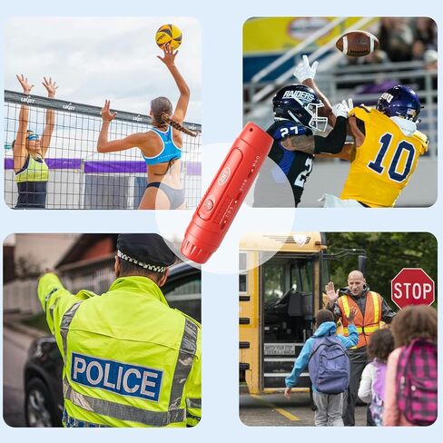 ZHT صافرة إلكترونية للمدربين مع شحن USB، قابلة للتعديل 3 أصوات عالية مختلفة للطوارئ، صافرة للبالغين مع حبل للمعلمين، مدربي الكرة الطائرة in Kuwait