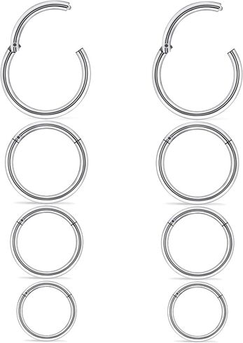 20G 18G 16G 14G 12G 10G Surgical Steel Steel spistrip spottion Rings RIPS RIP RINGS HELIX DAITH TRAGUS Sleeper Body Body Bodich for Women 6mm 8mm 10mm 12mm 16mm 16mm 16mm in Kuwait