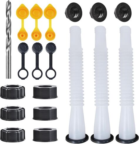 Gas Can Spout Replacement, Replacement Gas Can Spout. Gas Can Nozzle (5 Kit-Yellow) All gaskets are installed and ready to use upon receipt. For 1/2/5/10 gallon gas can. Easy and convenient to use in Kuwait