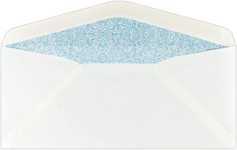 LUXPaper #10 Business Right Side Window Envelopes | Commercial Flap | 4 1/8" x 9 1/2" | Bright White | 24lb. Text | 1,000 Qty in Saudi Arabia