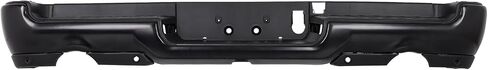 SCITOO Rear Step Bumper Fit for 2019-2024 for Ram 1500 Black Heavy Duty Steel Bumper,with Dual Exhaust and Park Assist Sensors in Saudi Arabia