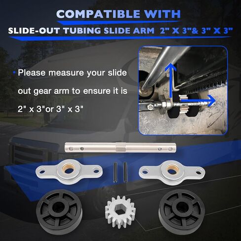 15-Tooth Spur Gear Replacement for Hydraulic/Electric 2" x 2", 2.5" x 2.5", 2" x 3" & 3" x 3" Through Frame Slide-Outs Gear in Kuwait