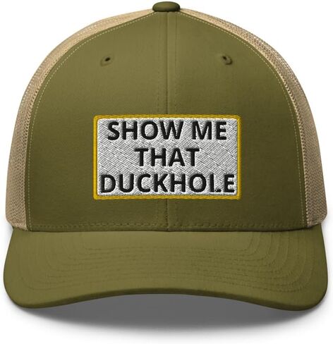 أرني أن حفرة Duckole Funny Trucker Hat منحنية بيل منتصف التاج قابلة للتعديل in Kuwait