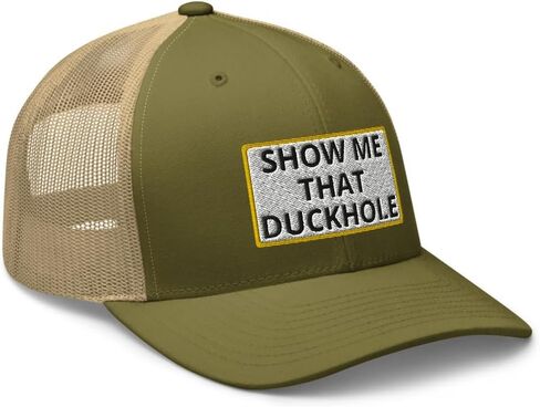 أرني أن حفرة Duckole Funny Trucker Hat منحنية بيل منتصف التاج قابلة للتعديل in Kuwait
