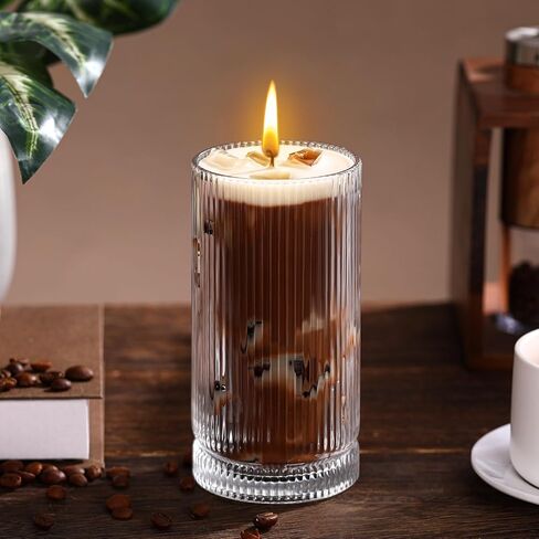 Mtlee Espresso Martini Candle Gifts for Women Men Coffee Coffee Tromatherapy Candles لمحبي القهوة حفلات الزفاف هدية عيد ميلاد Housewarming مع الفاصوليا الحقيقية (أسلوب الموضة) in Kuwait